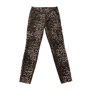Ashley Mason Pants Leopard Cheetah Animal Print Cargo Skinny Pants Junior 7